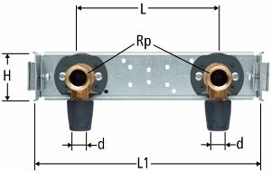 Bild von Nussbaum  85122 Optiflex-Profix-GIS-Modul für Bad und Dusche, Grösse: 16, Art.Nr. 85122.21