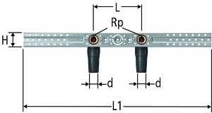 Bild von Nussbaum  84212 Optiflex-Flowpress-Anschluss-Set für Bad und Dusche, Grösse: 20, Art.Nr. 84212.22