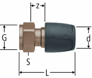 Bild von Nussbaum  85150 Optiflex-Profix-Verteileranschluss, Grösse: ¾ x 16, Art.Nr. 85150.21