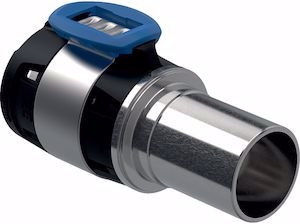 Picture of Geberit FlowFit Übergang auf Mapress mit Einschubende Edelstahl 1.4401, d32mm, d1 28mm, Art.Nr. :620.254.00.1