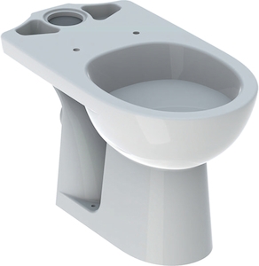 Bild von Geberit Renova Stand-WC AP Tiefspüler Abgang horizontal weiss, 35.7x39x66.5cm, Art.Nr. : 203820000