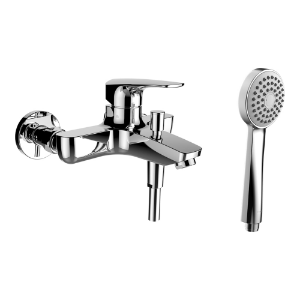 Picture of Laufen Armaturen -Similor, Bademischer, Ausladung 191 mm, Anschlussdistanz 153 mm, mit Verschraubungen, mit Zubehör WI500760100000, Art.Nr. : HF500760100000