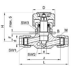 Bild von SERTO Feinregulierventile SERTO SO NV 41C21 M-Programm, Messing Grösse: 8, Art.Nr. :  028.0500.080