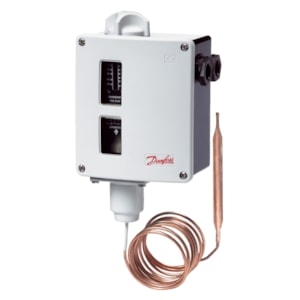 Bild von Danfoss - RT107 Thermostat, 70 - 150°C, SPDT, Kap.5 m, IP66, Art.Nr. : 017-514066