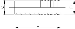 Bild von +GF+ Druckschlauchtülle PVC-U metrisch, Grösse: 50, Art.Nr.: 721960410