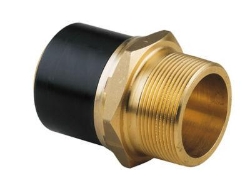 Bild von +GF+ ELGEF Plus Übergangsadapter PE/Messing d20-63mm / SDR11 / Aussengewinde R, d mm: 20, Art.Nr.: 720920706