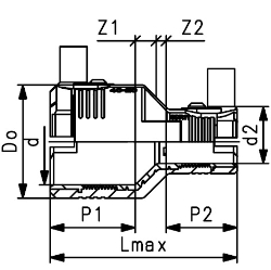 Bild von +GF+ ELGEF Plus Reduktion PE100 d20-63mm / SDR11, d mm: 40, Art.Nr.: 753901644