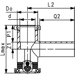 Bild von +GF+ ELGEF Plus Tee 90° PE100 d20-63mm / SDR11, d mm: 20, Art.Nr.: 753211606