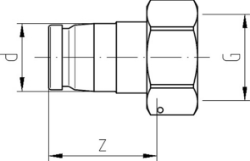 Bild von +GF+ iFIT Übergangs-Verschraubungs-Modul Messing Flachdichtend, Grösse: 25/32 ‑ 11/2", Art.Nr.: 762101284