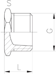 Bild von +GF+ Stopfen PVC-U G, Grösse: 1", Art.Nr.: 721960908