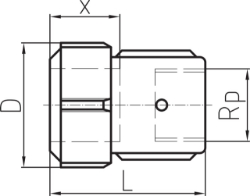 Bild von +GF+ PRIMOFIT Übergangsstück mit Innengewinde verzinkt Für PE/PE-Xa-Rohr, Dimension mm: 50 x 4.6, Art.Nr.: 775212205