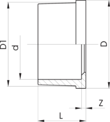 Bild von +GF+ Einlegteil PVC-U metrisch, Grösse: 10, Art.Nr.: 721500103