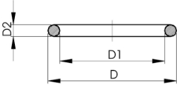 Bild von +GF+ O-Ring FKM, Grösse: 10+12, Art.Nr.: 748410004