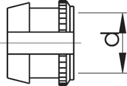 Bild von +GF+ INSTAFLEX Klemmring Messing, d mm: 20, Art.Nr.: 760853072