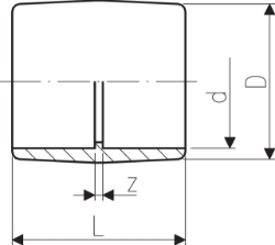 Bild von +GF+ PROGEF Standard Muffe egal PN10, Grösse: 16, Art.Nr.: 727910105