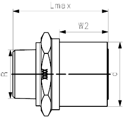 Bild von +GF+ ELGEF Plus Übergangsadapter PE/Edelstahl d20-63mm / SDR11 / Aussengewinde R, d mm: 25, Art.Nr.: 724920707