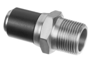 Bild von +GF+ ELGEF Plus Übergangsadapter PE/Edelstahl d20-63mm / SDR11 / Aussengewinde R, d mm: 63, Art.Nr.: 724920721