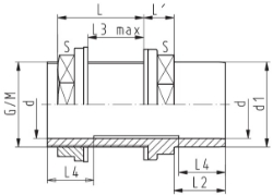 Bild von +GF+ Behälteranschluss variabel PVC-U Verschraubung mit Einlegstutzen und verstellbarem Anschlag Metrisch, Grösse: 25, Art.Nr.: 161050207