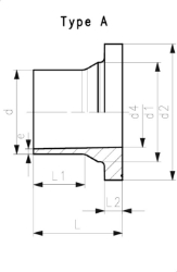 Bild von +GF+ PROGEF Standard Vorschweissbund PP-H SDR11/PN10 Kombinierte Dichtfläche: flach und gerillt, Grösse: 125, Art.Nr.: 727798715