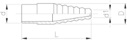 Bild von +GF+ Laborschlauchtülle PVC-U metrisch, Grösse: 10, Art.Nr.: 721960303