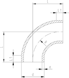 Bild von +GF+ PROGEF Standard Bogen 90° SDR11/PN10, Grösse: 32, Art.Nr.: 727018608