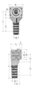 Bild von +GF+ INSTAFLEX Dose 90° Messing/Kunststoff, d mm: 20, Art.Nr.: 760857188