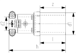 Bild von +GF+ INSTAFLEX Elektroschweiss Reduktion Polybuten, d1 mm: 20, Art.Nr.: 761069277