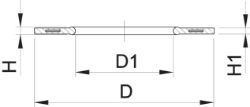 Bild von +GF+ Profil-Flanschdichtung metrisch Für Vorschweissbunde ohne Fase, d mm: 25, Art.Nr.: 748440707