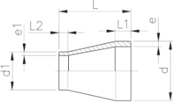 Bild von +GF+ PROGEF Standard Reduktion SDR11/PN10, Grösse: 40‑ 32, Art.Nr.: 727908546