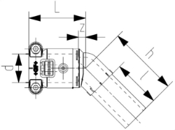 Bild von +GF+ INSTAFLEX Elektroschweiss Winkel 45° PB Mit Muffe-Stutzen, d mm: 50, Art.Nr.: 761069452