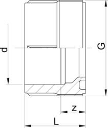 Bild von +GF+ SYGEF Standard Einschraubteil Muffenschweissen PN16, Grösse: 40, Art.Nr.: 735640109