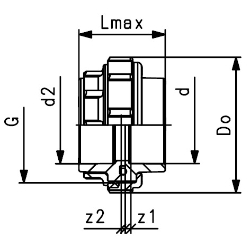 Bild von +GF+ ecoFIT Übergangs-Verschraubung PE80 d20-63mm / Messing / Innengewinde Rp, d mm: 32, Art.Nr.: 733580208