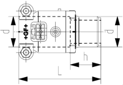 Bild von +GF+ INSTAFLEX Elektroschweiss Übergang PB, d mm: 16, Art.Nr.: 761069207