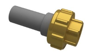 Bild von +GF+ INSTAFLEX Übergangs-Verschraubung PB/Messing Mit Stutzen für Elektroschweissen und Muffenschweissen / Innengewinde, d mm: 25, Art.Nr.: 760857209