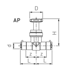 Bild von +GF+ INSTAFLEX Ventil BTV 2 PB Mit Entleerstutzen G 1/4", d mm: 20, Art.Nr.: 761069653