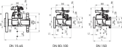 Bild von +GF+ SYGEF Standard Membranventil Typ 317 Mit Flanschanschluss metrisch, Grösse: 110, Art.Nr.: 175317010