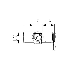 Bild von +GF+ PROGEF Standard Wafer-Style, Zwischeneinbau Absperrklappe Typ 567 Mit Handgetriebe Flansch Norm metrisch/ANSI/BS/JIS, d mm: 110, Art.Nr.: 167567045